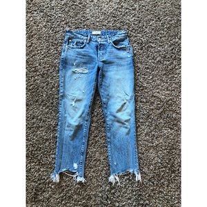 Free People “Good Times” distressed jeans Sz 26